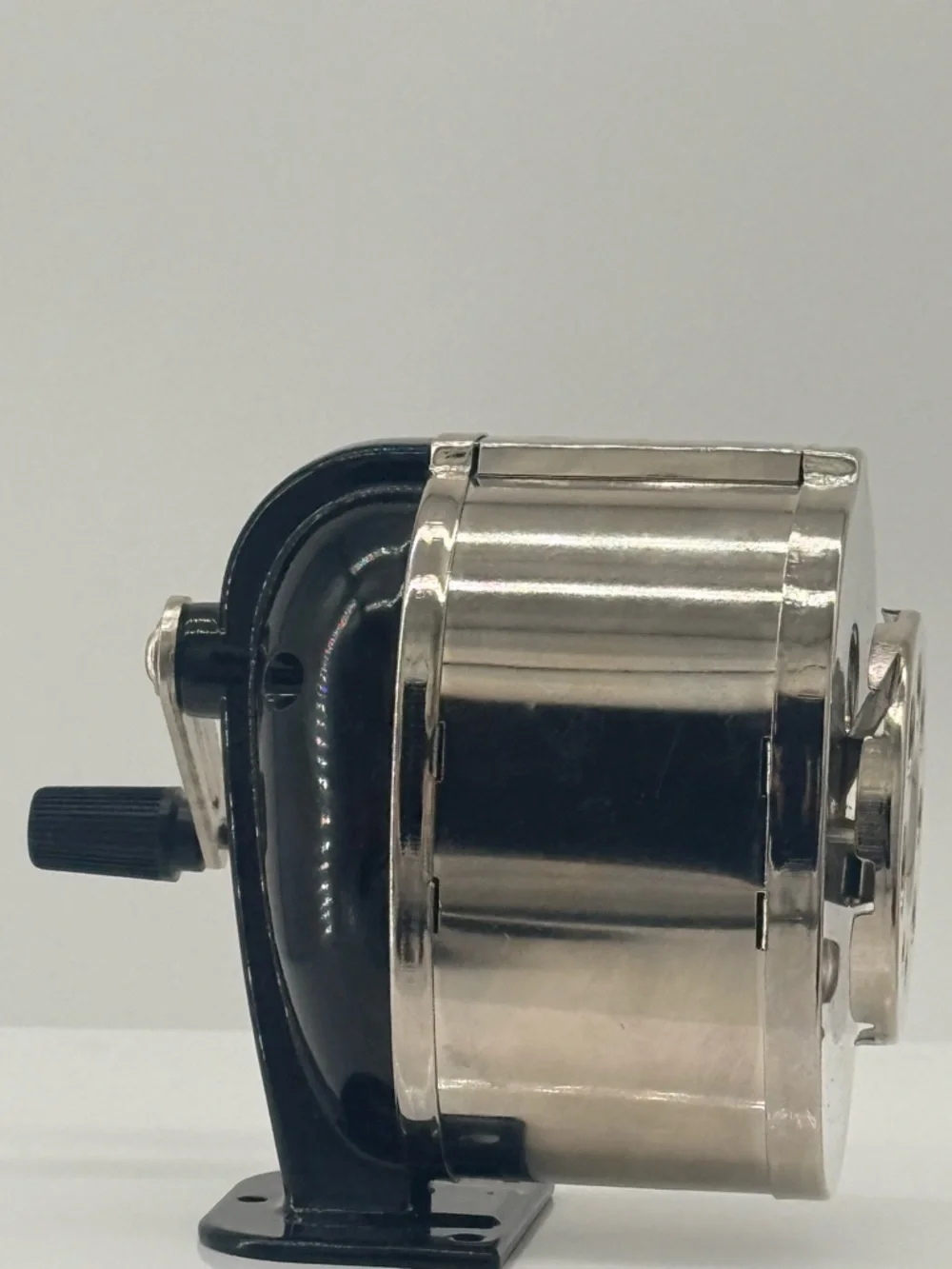 KS Metal Pencil Sharpener - Black and Silver